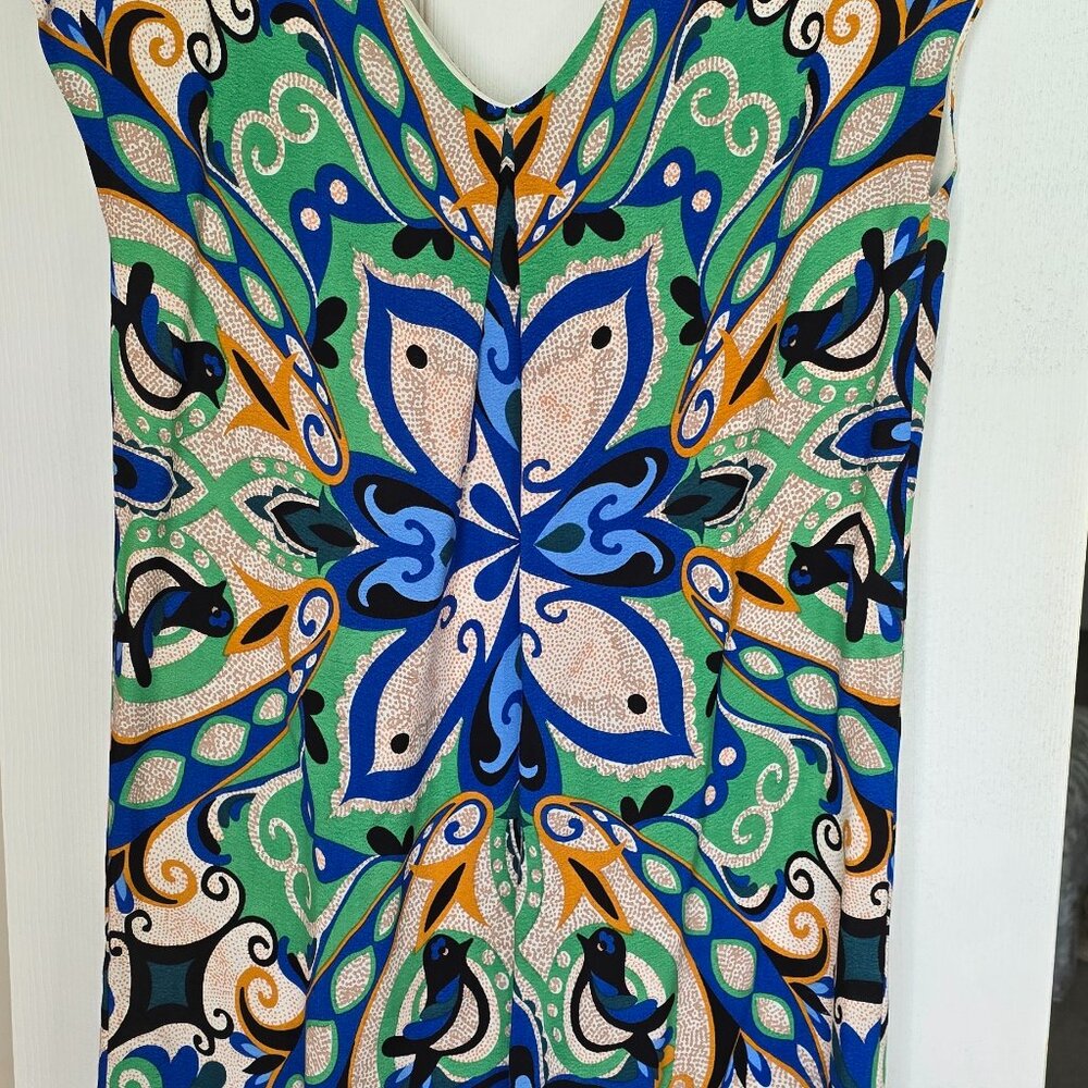 Anthropologie Maeve Dress Size Small, Blue Green colors